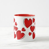 Red Hearts Tasse (Zentrum)