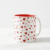 Red Hearts Tasse (VorderseiteRechts)