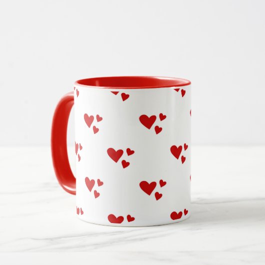 Red Hearts Tasse (Vorderseite Links)