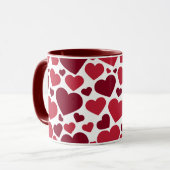 Red Hearts Tasse (Vorderseite Links)