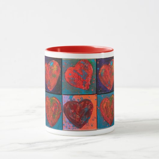 "Red Hearts" Tasse Getränke (Zentrum)