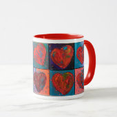 "Red Hearts" Tasse Getränke (VorderseiteRechts)