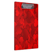 Red Hearts Texture Klemmbrett (Rechts)