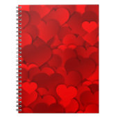 Red Hearts Texture Notizblock (Vorderseite)