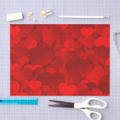 Red Hearts Texture Seidenpapier (Handwerk)