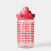 Red Hearts Trinkflasche (Rückseite)