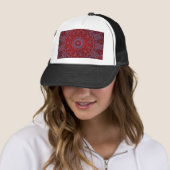Red Hearts und Blue Lace Hat Truckerkappe (Beispiel)