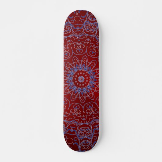 Red Hearts und Blue Lace Skateboard (Vorne)