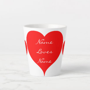 Red Hearts Valentine Thunder_Cove Milchtasse