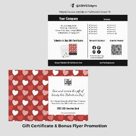 Red Hearts Valentine's Day Business Werbeaktion Flyer