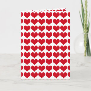 Red Hearts ~ Valentinstag Feiertagskarte