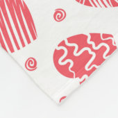 Red Hearts Valentinstag Liebe Fleecedecke (Ecke)