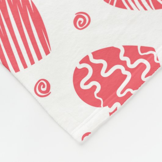 Red Hearts Valentinstag Liebe Fleecedecke (Ecke)