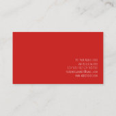 Red Hearts Visitenkarte (Rückseite)