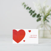 Red Hearts Visitenkarte (Stehend Vorderseite)