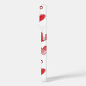 Red Hearts XOXO Liebe Case-Mate iPhone Hülle (Rückseite / Links)