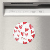 Red Hearts XOXO Liebe Magnet (In Situ (Geschirrspüler))