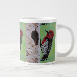 Red Heed Woodpecker Coffee Cup Jumbo-Tasse