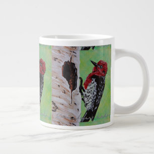 Red Heed Woodpecker Coffee Cup Jumbo-Tasse