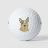 Red Heeler Australian Cattledog Golfball (Vorderseite)