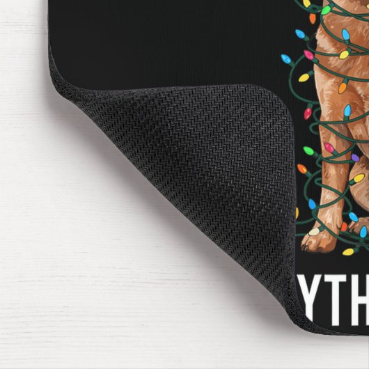 Red Heeler Christmas I'm Fine Everything Is Fine Mousepad (Ecke)