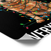 Red Heeler Christmas I'm Fine Everything Is Fine  Poster (Ecke)