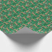Red Heeler Rind Hunde Weihnachten Geschenkpapier (Ecke)
