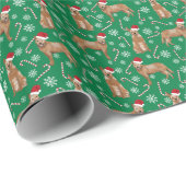 Red Heeler Weihnachtsvieh Hund Geschenkpapier (Rolleneckpunkt)