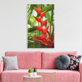 Red Heliconia Leinwanddruck (Insitu (Wohnzimmer))
