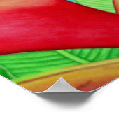 Red Heliconia Poster (Ecke)