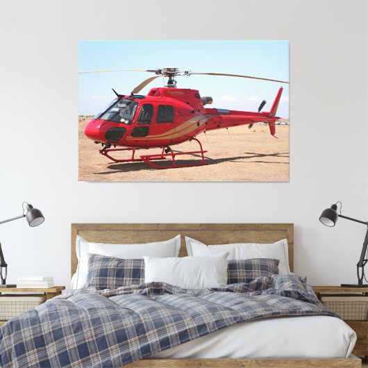 Red Helicopter Leinwanddruck (Insitu (Schlafzimmer))