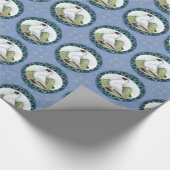 Red Helmet Taube Design Geschenkpapier (Ecke)