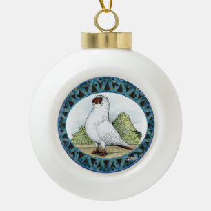 Red Helmet Taube Design Keramik Kugel-Ornament