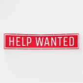 Red Help Gewollt Sign-Banner Banner (Horizontal)