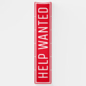 Red Help Gewollt Sign-Banner Banner (Vertikal)