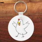 Red Hen Cartoon Schlüsselanhänger (Vorderseite)