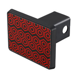 Red Hexagon Muster Abschlepphaken Cover