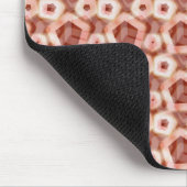 Red Hexagon Muster Mousepad (Ecke)