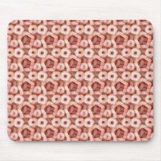 Red Hexagon Muster Mousepad (Vorne)