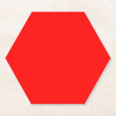 Red Hexagon Untersetzer (Vorderseite)