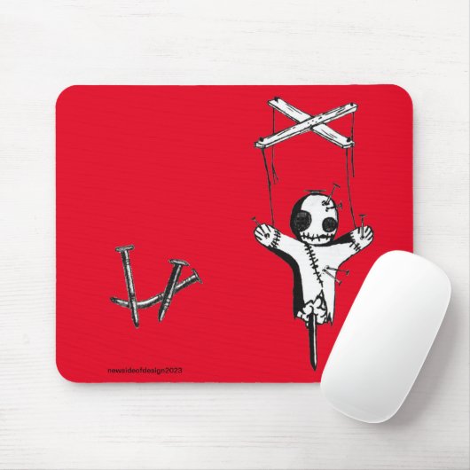 Red Hexe-Puppen-Maus-Pad Mousepad (Mit Mouse)