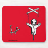 Red Hexe-Puppen-Maus-Pad Mousepad (Vorne)
