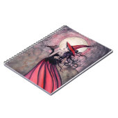 Red Hexe und Owl Notebook Notizblock (Linke Seite)