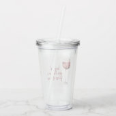 Red Hey Girl You Deserve A Glass Of Wine Quote Acryltrinkbecher (Rückseite)