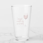 Red Hey Girl You Deserve A Glass Of Wine Quote Glas (Rückseite)