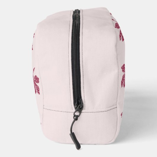 Red Hibiscus Floral Pattern  Waschbeutel (Rechts)