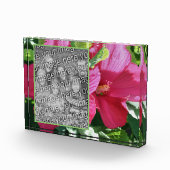 Red Hibisken Blume Eigene hinzufügen Fotoblock (Rechts)