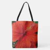 Red Hibisken Closeup Tasche (Vorderseite)