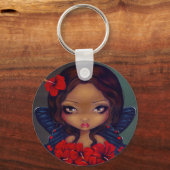 "Red Hibisken Fairy" Schlüsselanhänger (Vorderseite)