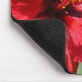 Red Hibiskus Mouse Pad Mousepad (Ecke)